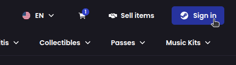 How do I sell my skins? - Step 1