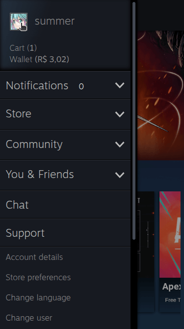How do I change the visibility of my Steam profile and inventory? - Step 2