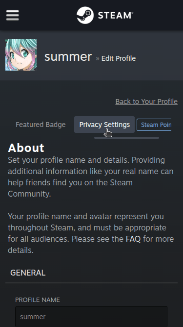 How do I change the visibility of my Steam profile and inventory? - Step 4