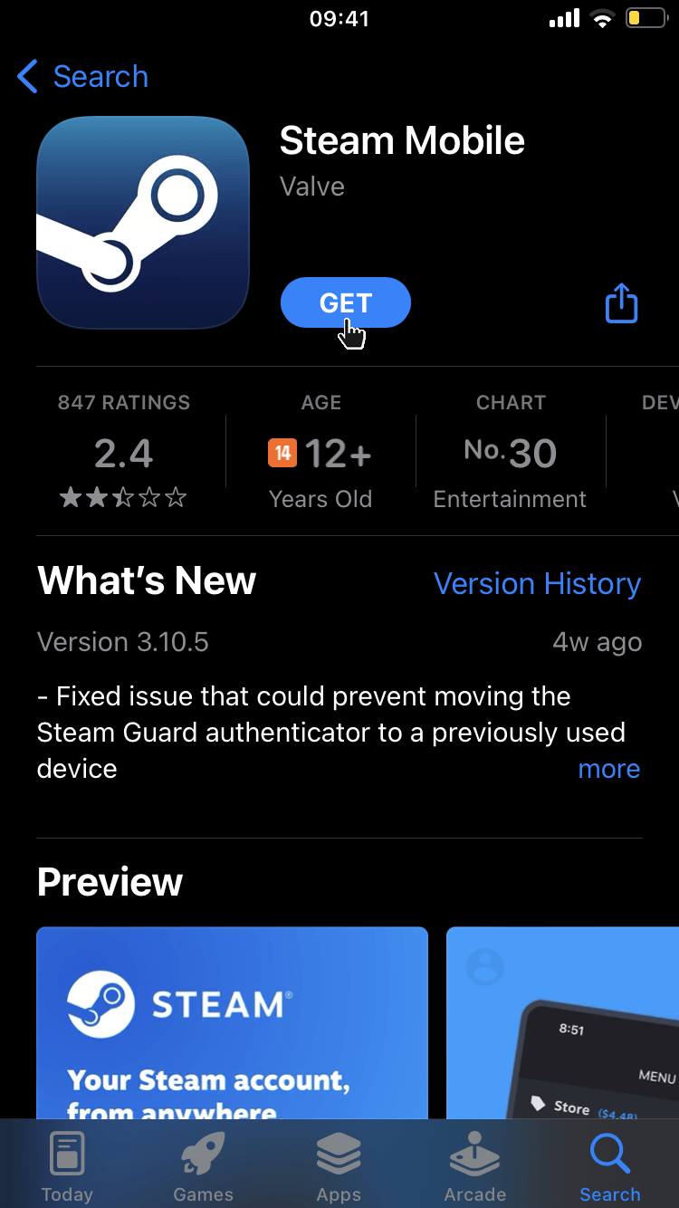 How do I enable Steam Guard on my Steam account? - Step 1