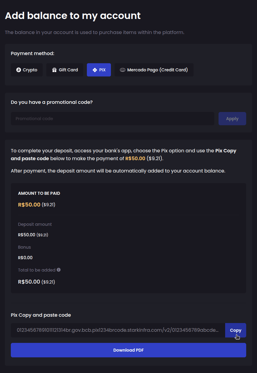 How do I add funds to my account? - Step 4