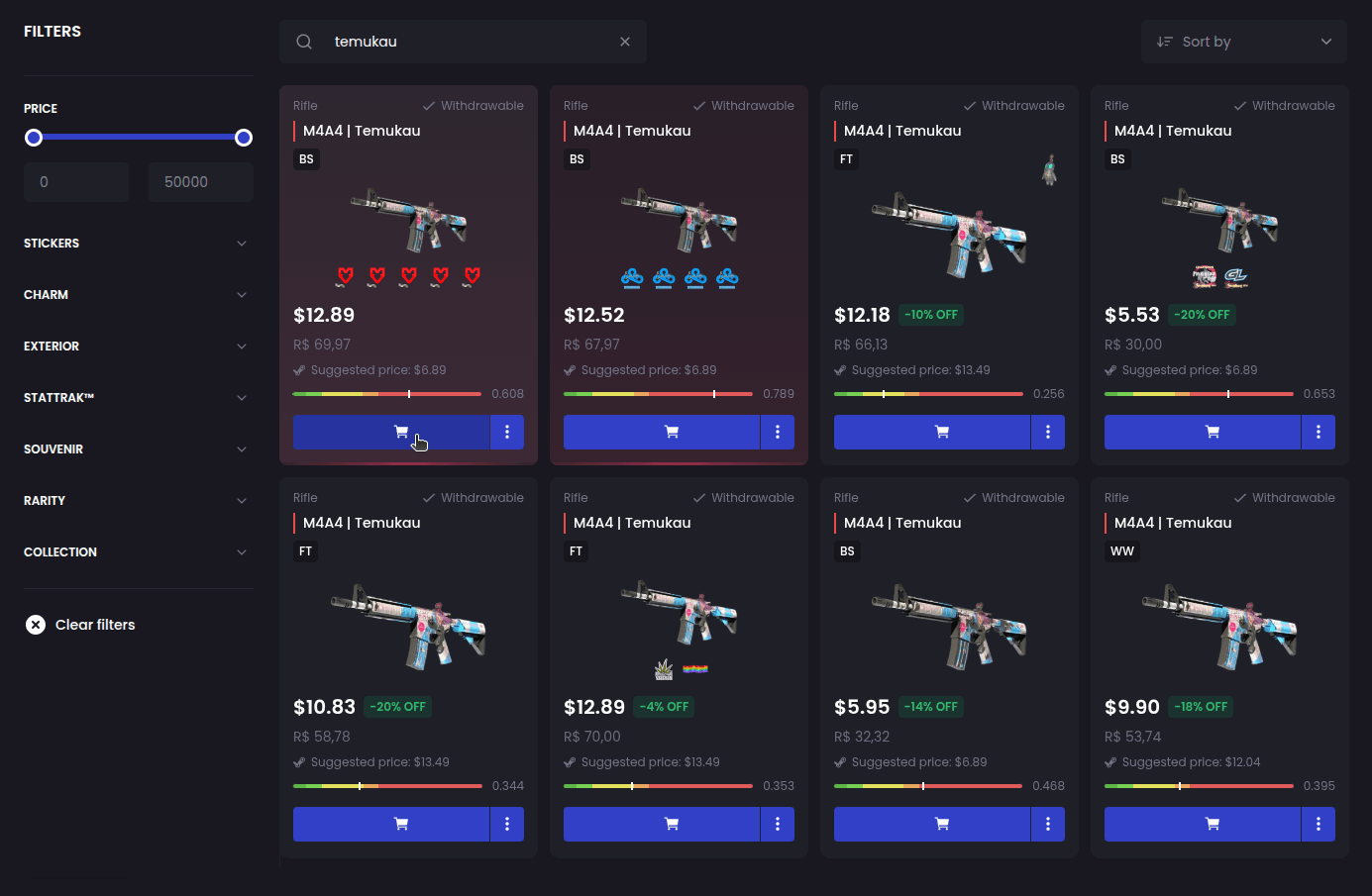 How do I buy skins? - Step 1