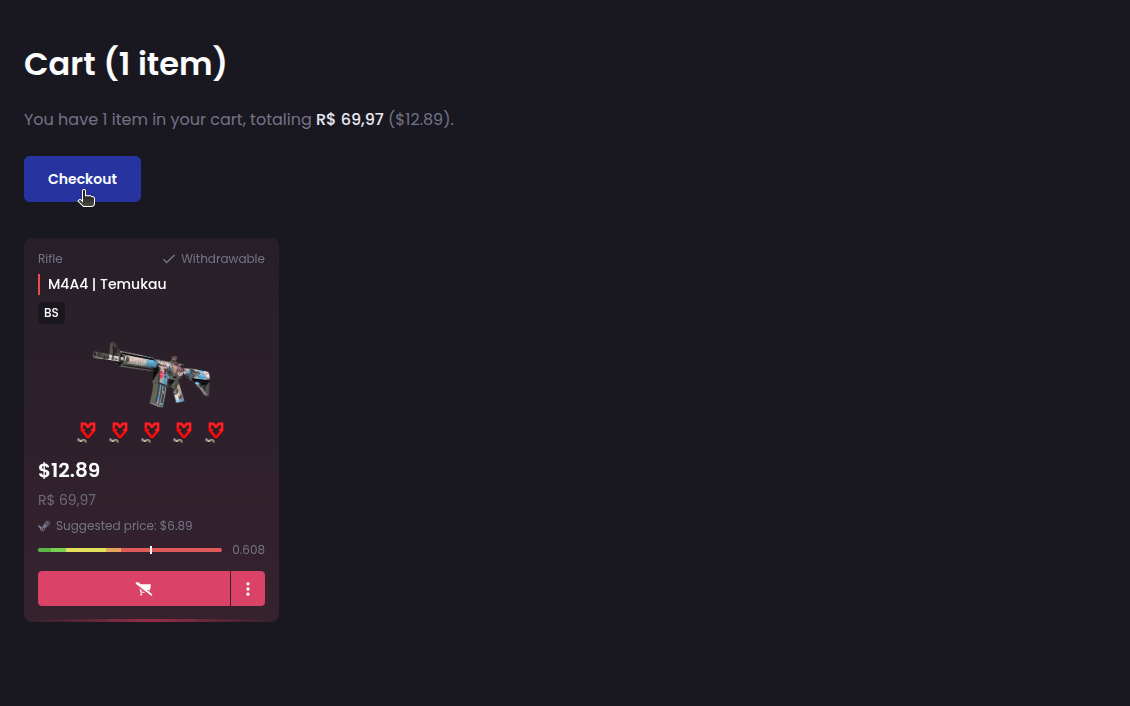 How do I buy skins? - Step 3