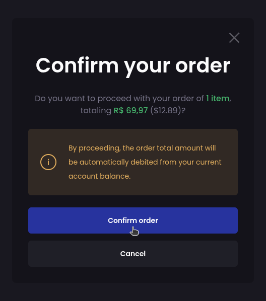 How do I buy skins? - Step 5