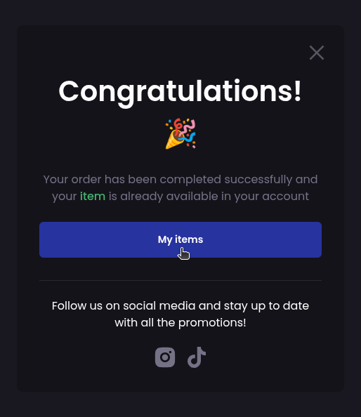 How do I buy skins? - Step 6