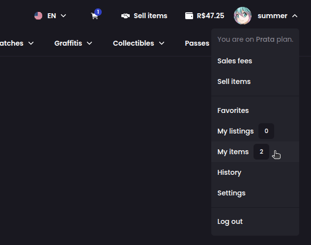 How do I withdraw my skins to my Steam account? - Step 1
