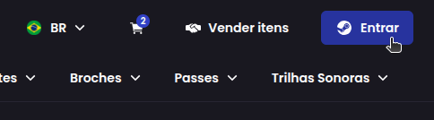 Como vender minhas skins? - Passo 1