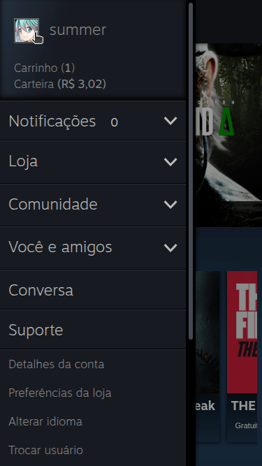 Como alterar a visibilidade de meu perfil e invantário da Steam? - Passo 2