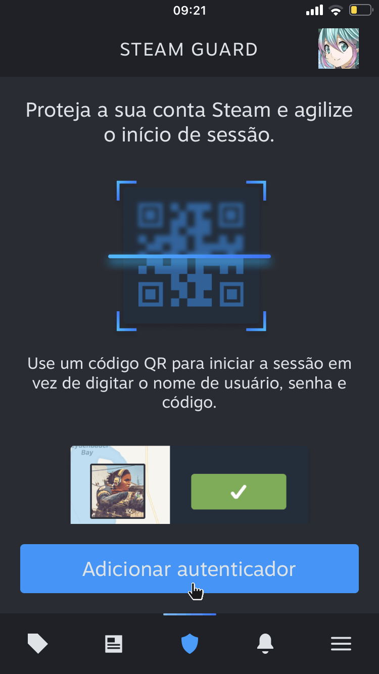 Como habilitar o Steam Guard? - Passo 3