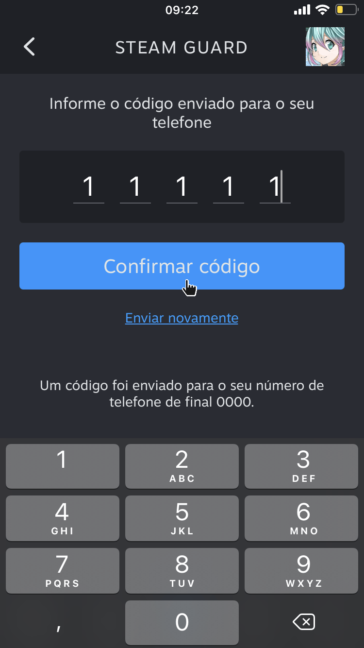 Como habilitar o Steam Guard? - Passo 5